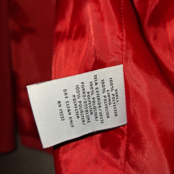 Samantha Grey Red Soft Lightweight Jacket With Pockets Size Small - Picture 7 of 7